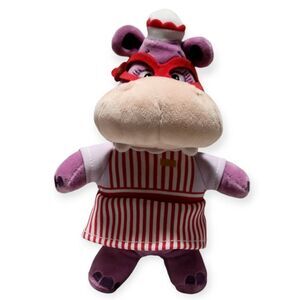 Disney Jr Doc Mc Stuffins Nurse Hallie Hippo Plush 8.5" Stuffed Animal